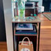 Tall Side Table, 30 inch High End Table, Small Entryway Table, Bedside Table