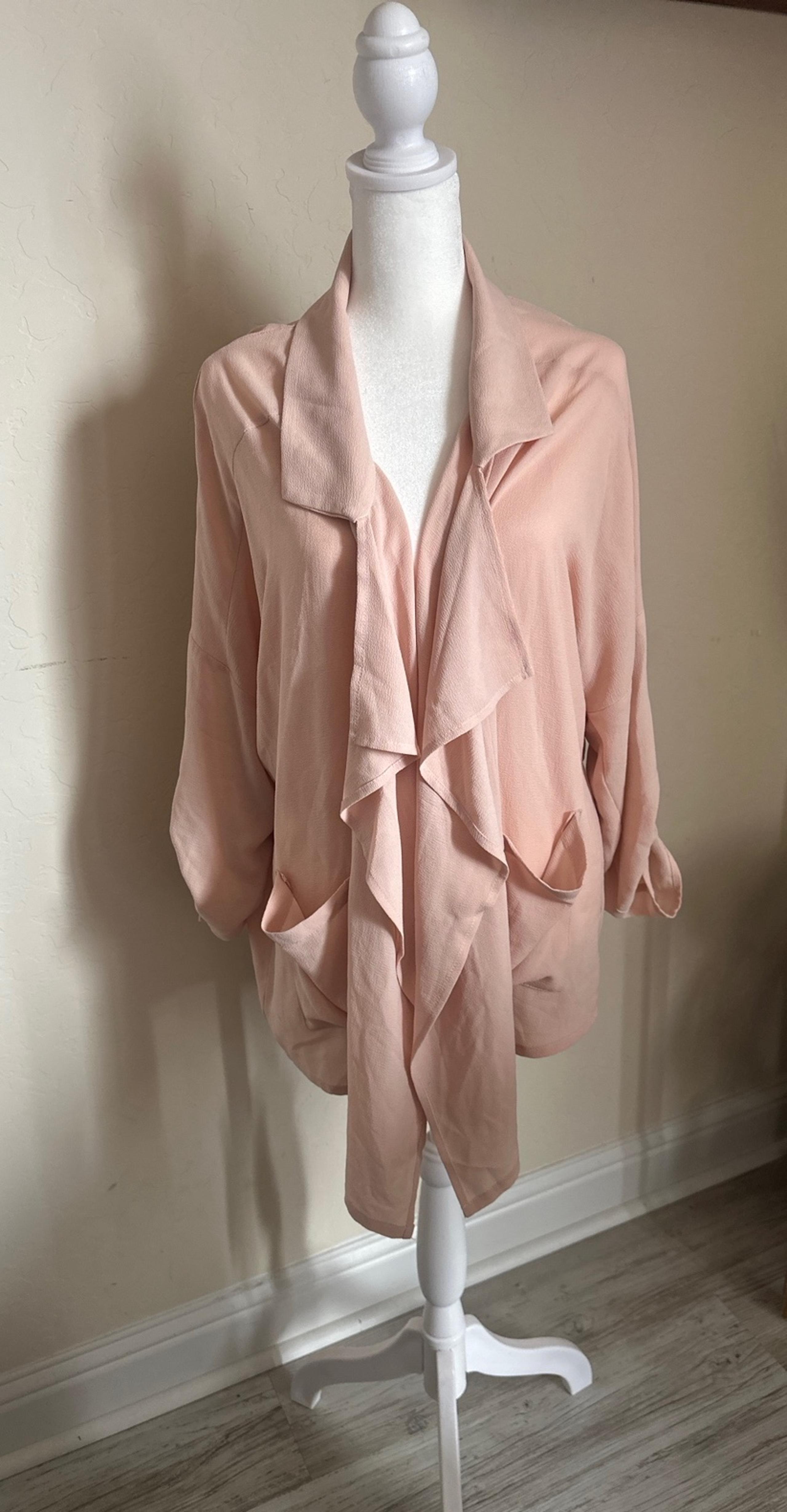 Blush pink duster size Small