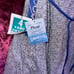 Vintage dress Plisse lowenstein fabric blue paisley deadstock new