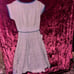 Vintage dress Plisse lowenstein fabric blue paisley deadstock new