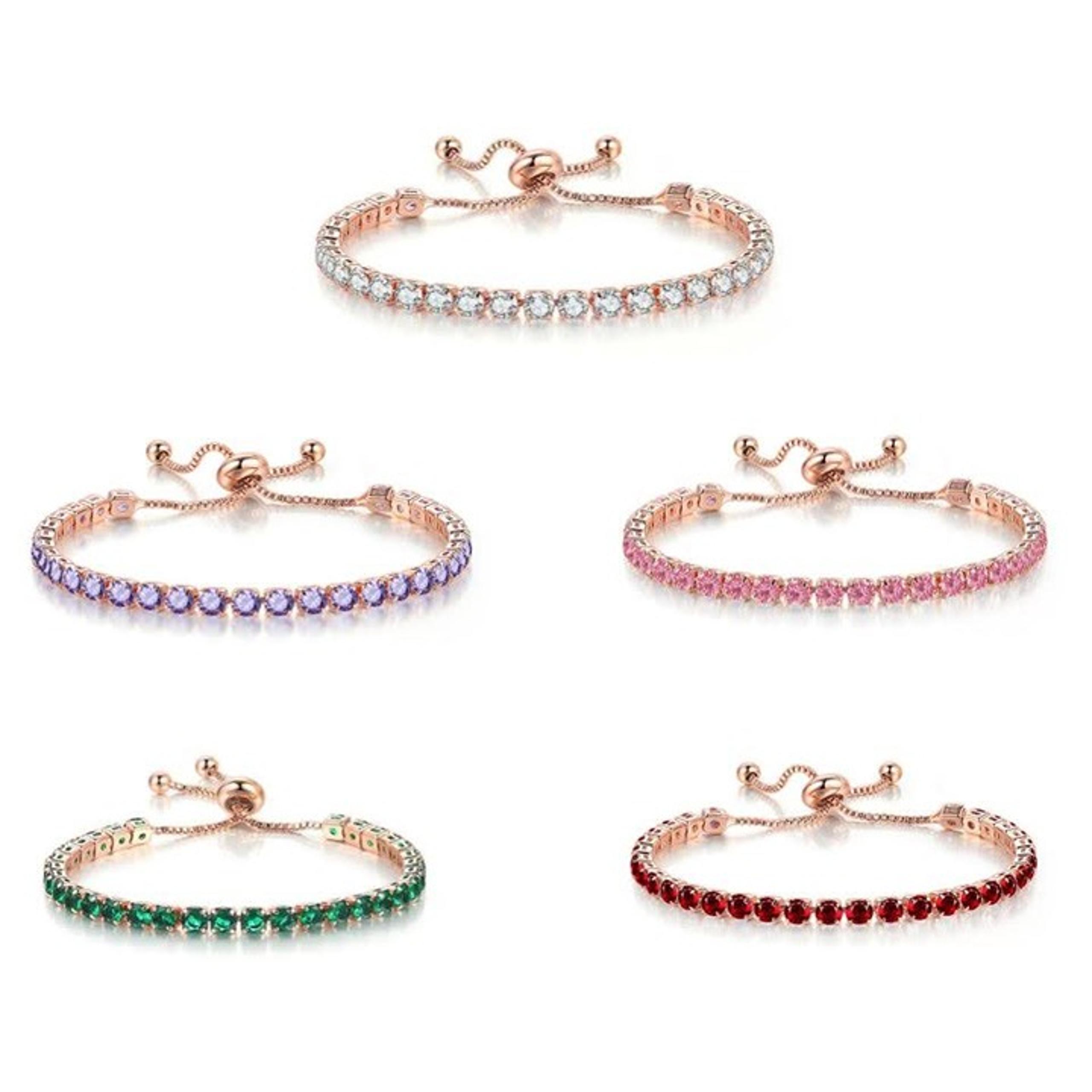 Glacio Tennis Bracelet in Rose Gold