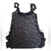 Oscar de la Renta Y2K Black Silky Satin Goth Glam Chiffon Ruffle Mini Slip Dress