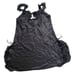 Oscar de la Renta Y2K Black Silky Satin Goth Glam Chiffon Ruffle Mini Slip Dress