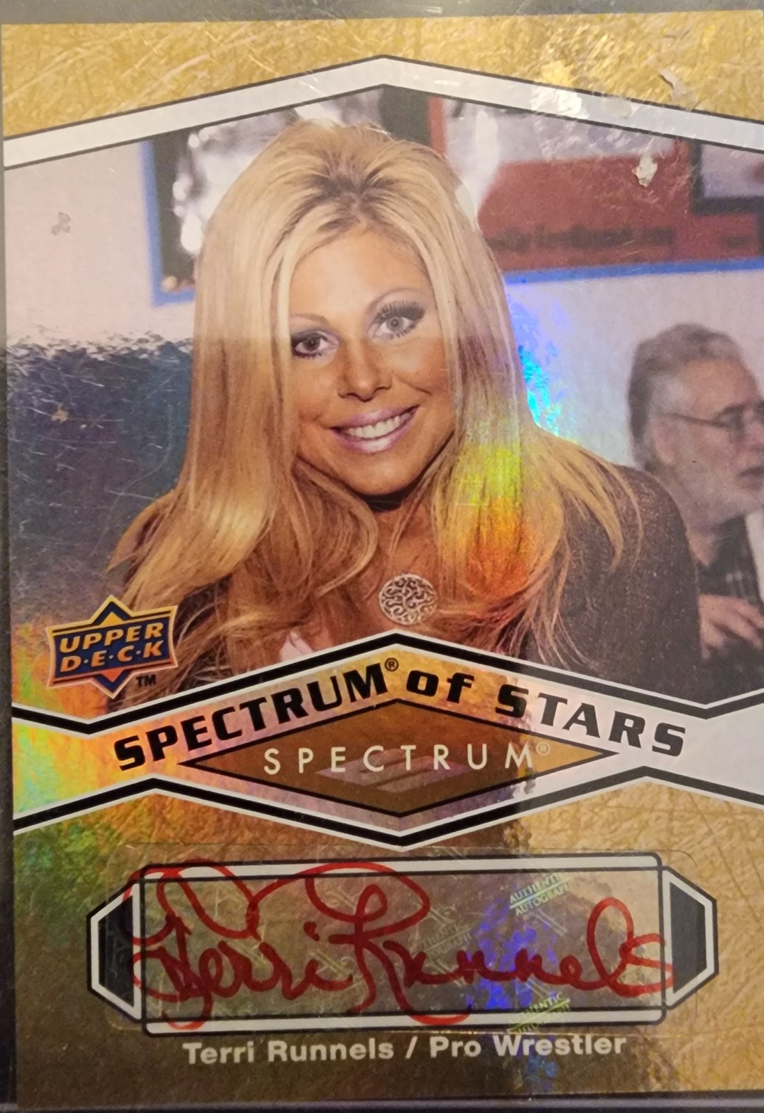 Terri Runnels Autographed Upper Deck Card