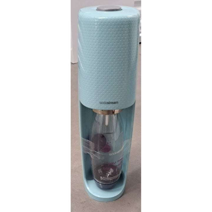 Sodastream Fizzi Icy Blue Carbonated Sparkling Water Soda Machine w bottle