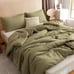 ROSGONIA Queen Comforter Set Olive Green, 3pcs Bedding Sets Queen (1 Boho Olive
