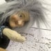 Vintage Santa Crafts Brand Flying Witch