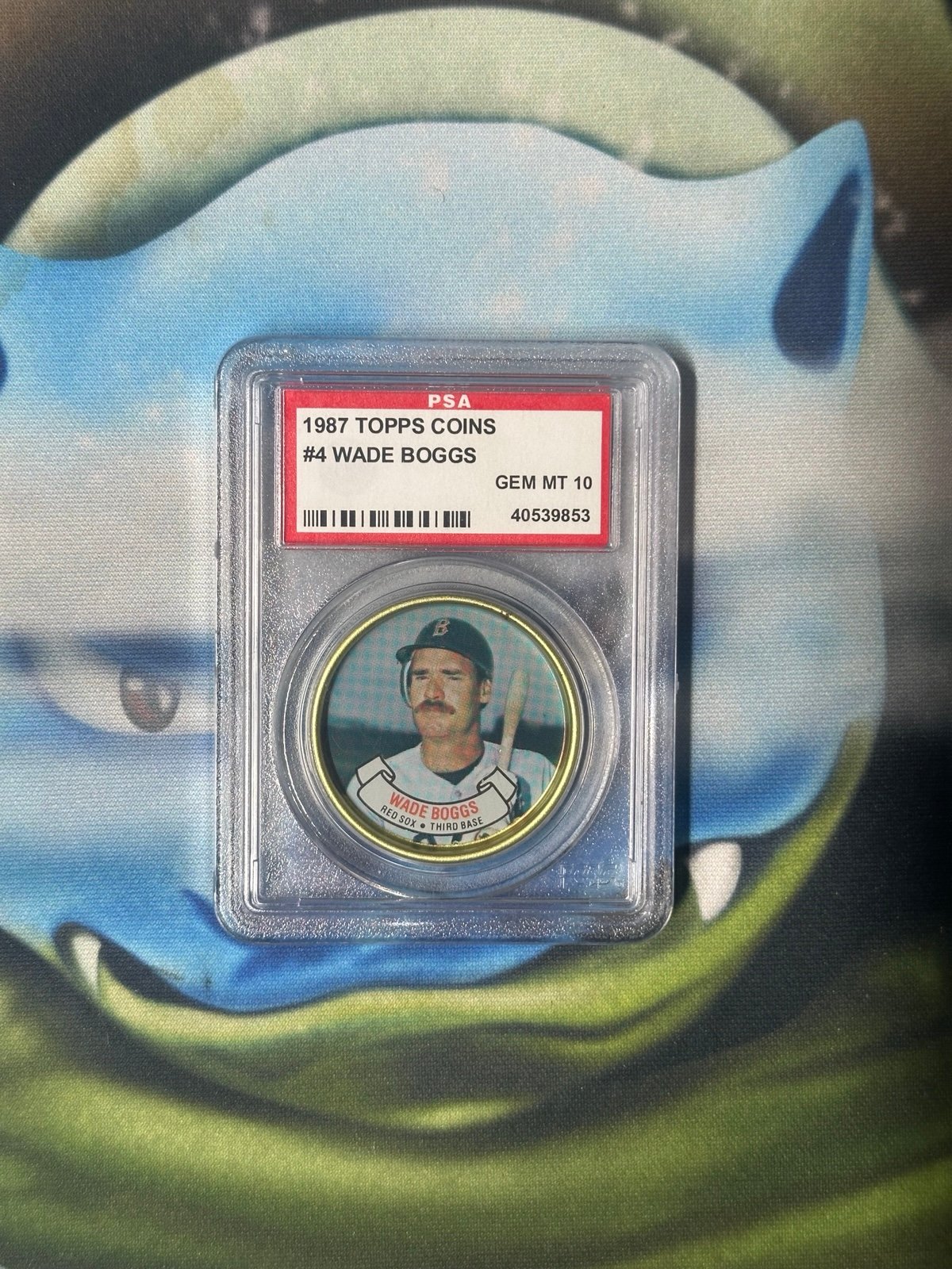 PSA 10 1987 Toops Coins #4 Wade Boggs Collector's Universe POP 34