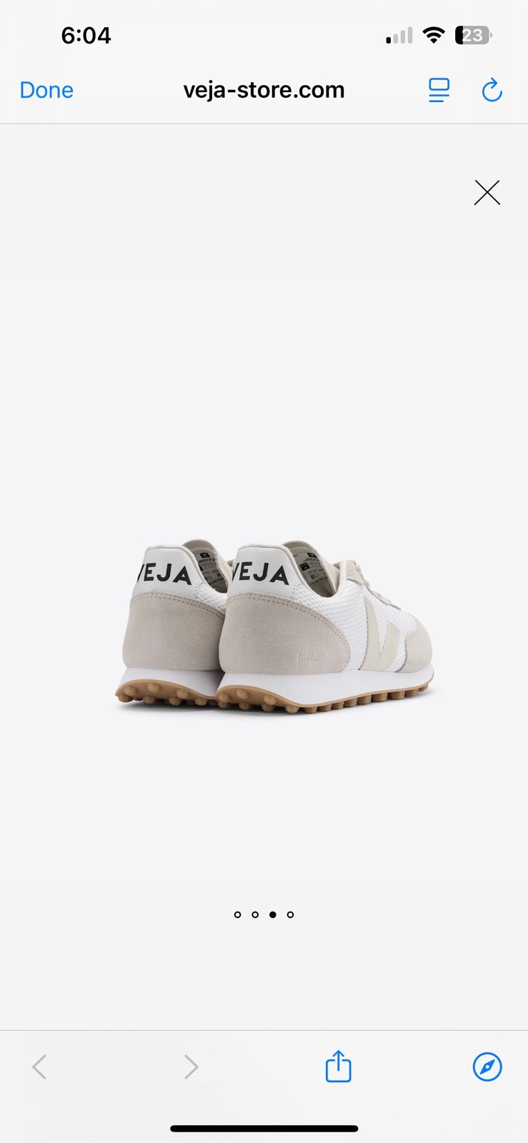 VEJA RIO BRANCO ALVEOMESH WHITE PIERRE NATURAL - detail