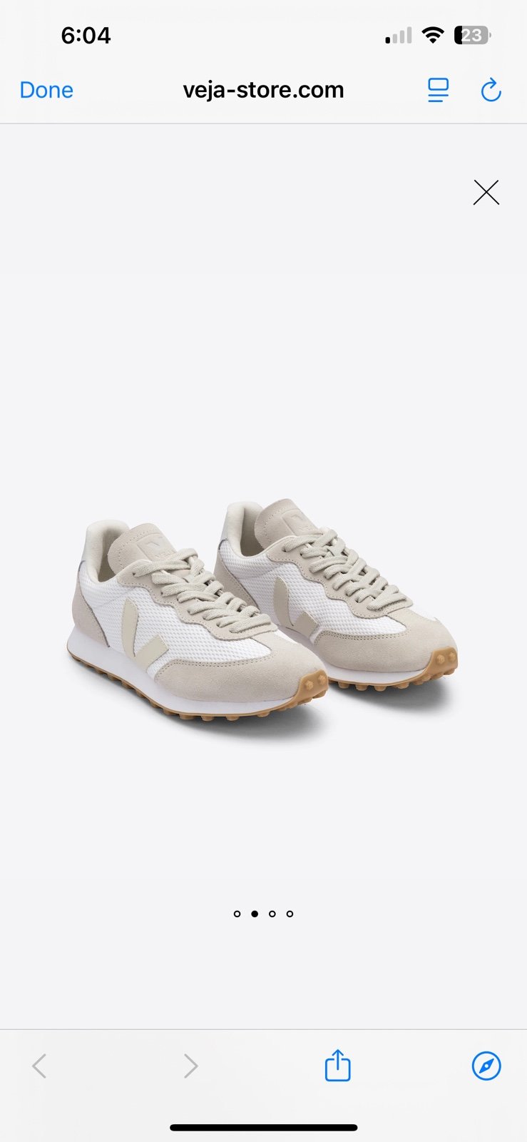 VEJA RIO BRANCO ALVEOMESH WHITE PIERRE NATURAL - detail