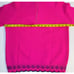 Vintage 70s Womens Medium Scalloped Lightweight Turtleneck Sweater Pink