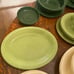 Vintage Fiesta Chartreuse Oval Platter