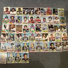 1970s 54 Vintage NFL Football Cards Hall Of Famers And All Pros Fair Condition