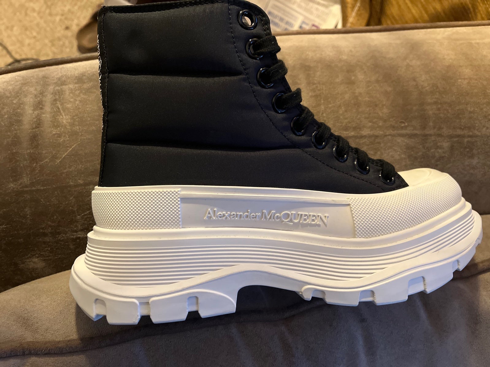 Alexander McQueen High Top Fashion Sneakers | Mercari