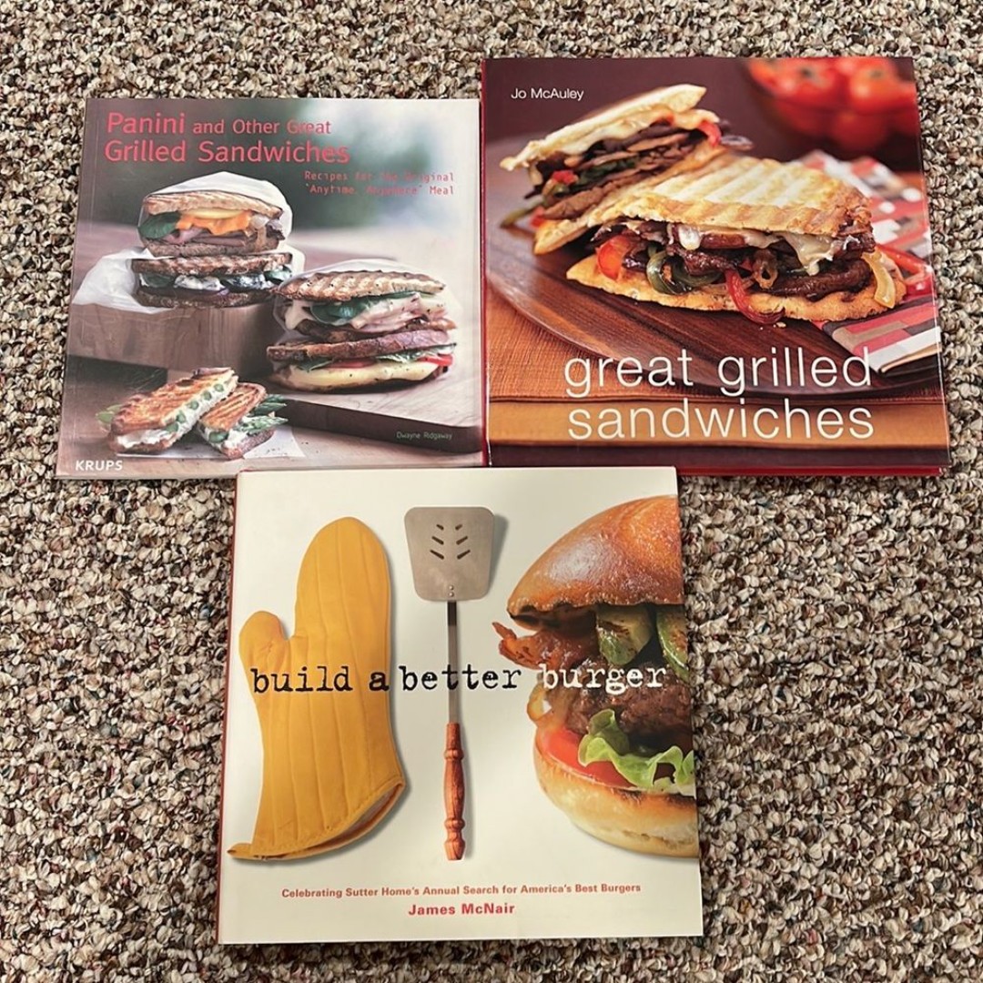 Sandwich/ Burger cookbooks (3)