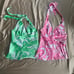 Y2K Pastel Swirl Halter Tanks