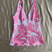 Y2K Pastel Swirl Halter Tanks