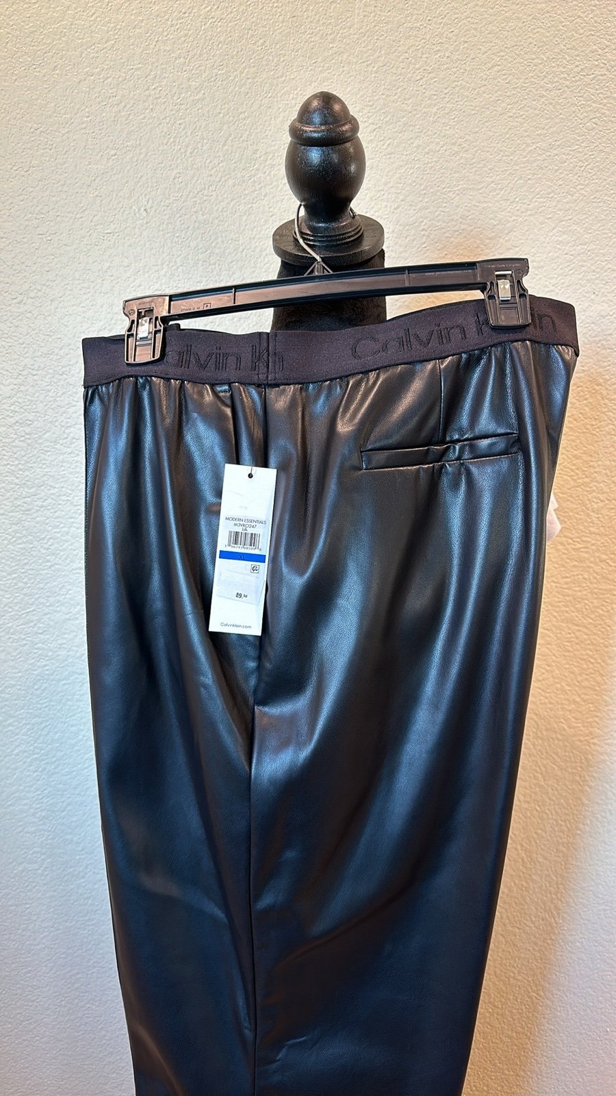 Calvin Klein Faux Leather Pants