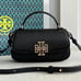 Tory Burch black leather mini crossbody bag handbag purse womens gift