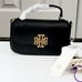 Tory Burch black leather mini crossbody bag handbag purse womens gift