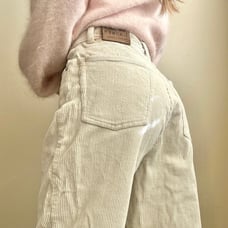 Polo Lauren Ralph Lauren Preppy Vintage 90s Biege Corduroy Straight Leg Pants