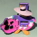 Vtg 1991 Walt Disney's Darkwing Duck Digital Watch By Hope, Flip Top Wrist Watch