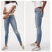 NWT FRAME Le Skinny de Jeanne Jeans 32 WESTWELL Blue Distressed
