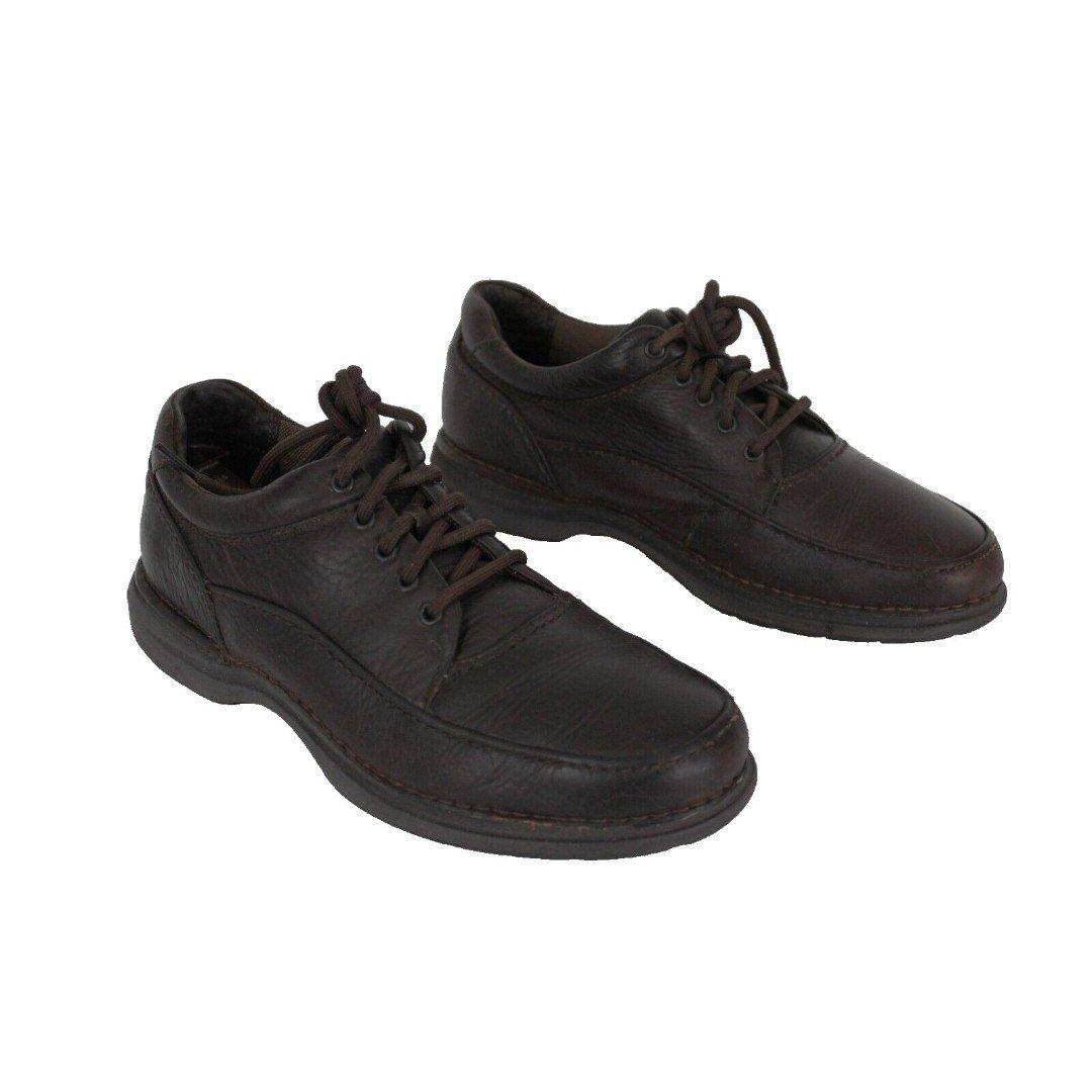 ROCKPORT Encounter DMX Men's 9M Brown Leather Oxford Comfort Shoes APM21344