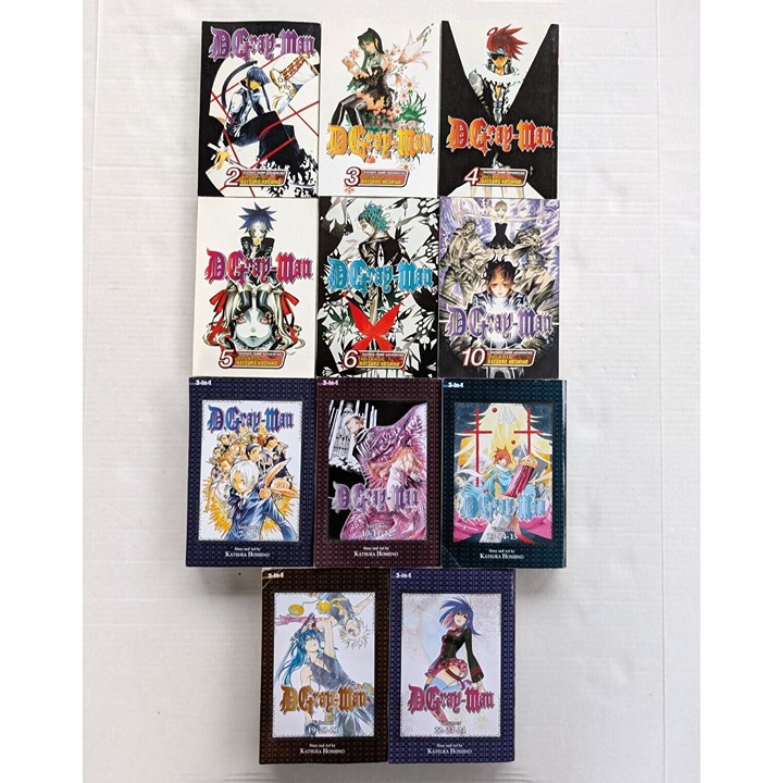 D Gray Manga Manga lot 3-in-1 Vol 2-15 19-24 Katsura Hoshino English Shonen Jump