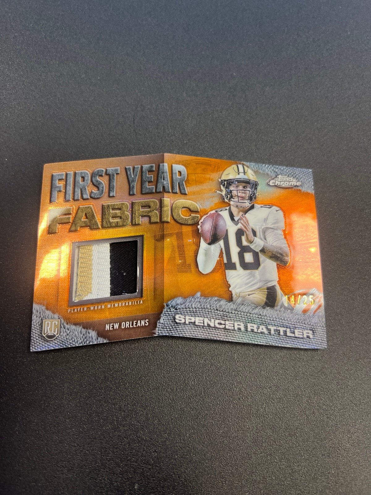 Spencer Rattler First year Fabrics gold /25