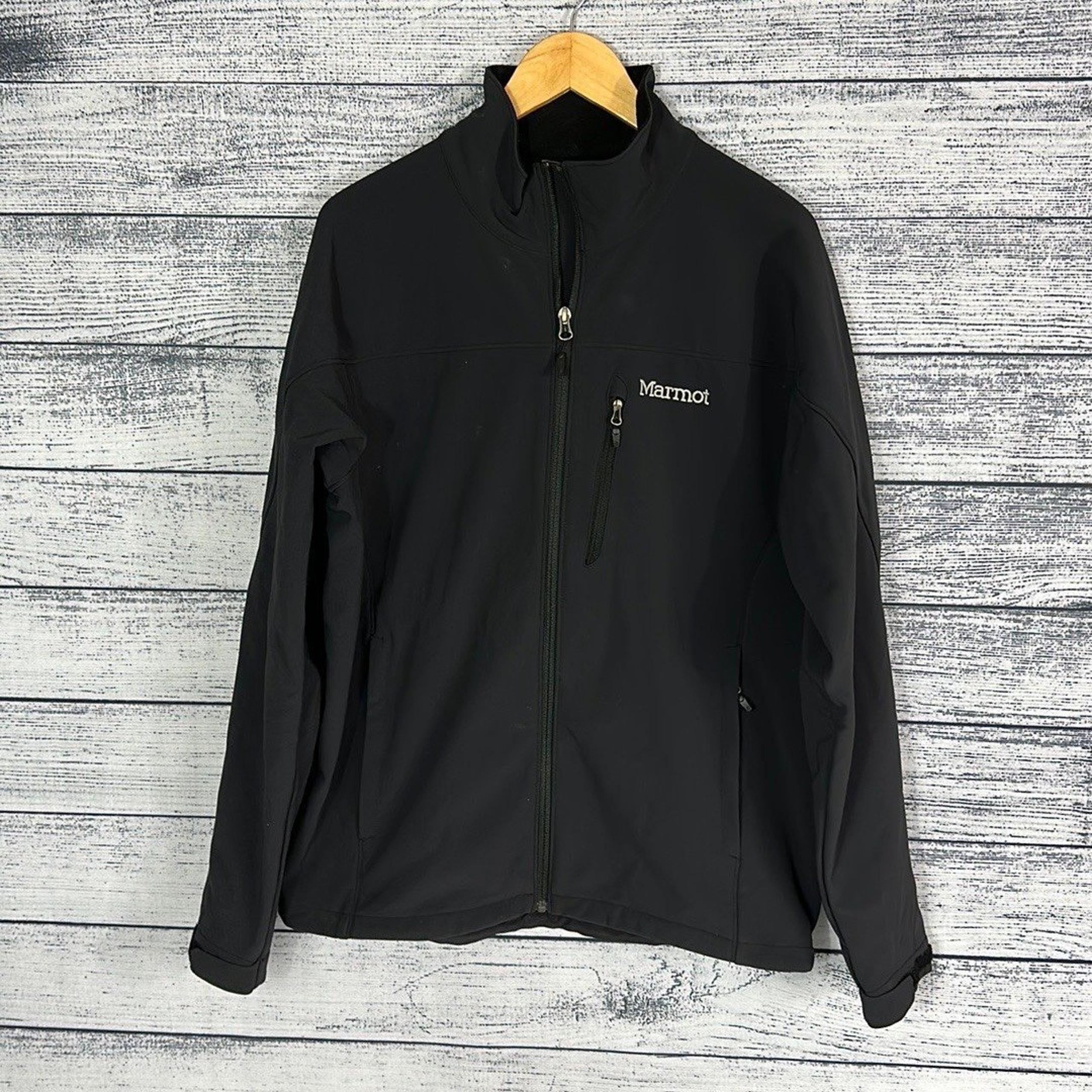 Marmot Soft shell Water Repellent Fleece Jacket Black L