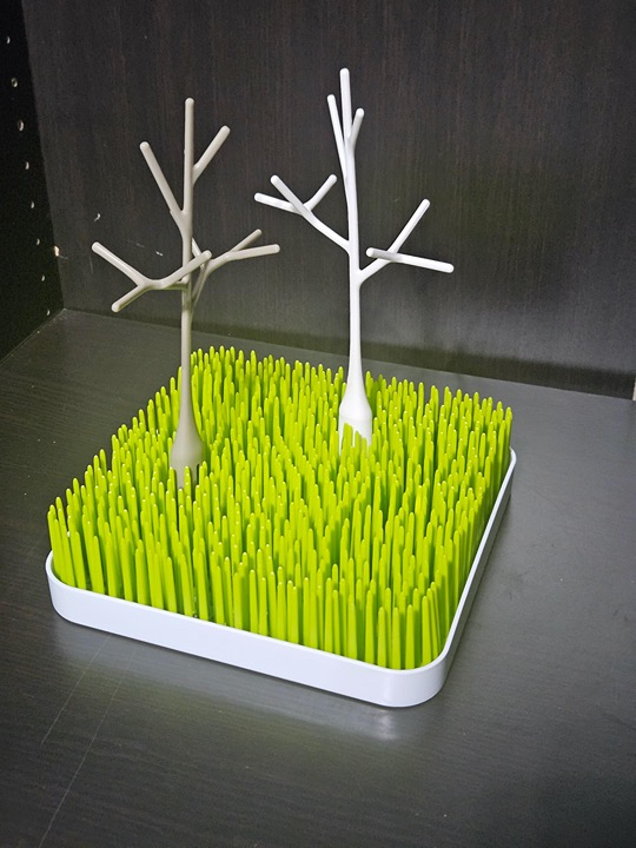 Boon Twig Grass and Lawn Drying Rack Accessory, White,Twig White with Grass Coun