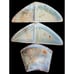 MCM Atomic Splash Blue & Gold Marcia of California Ceramic Serving Dishes (3)