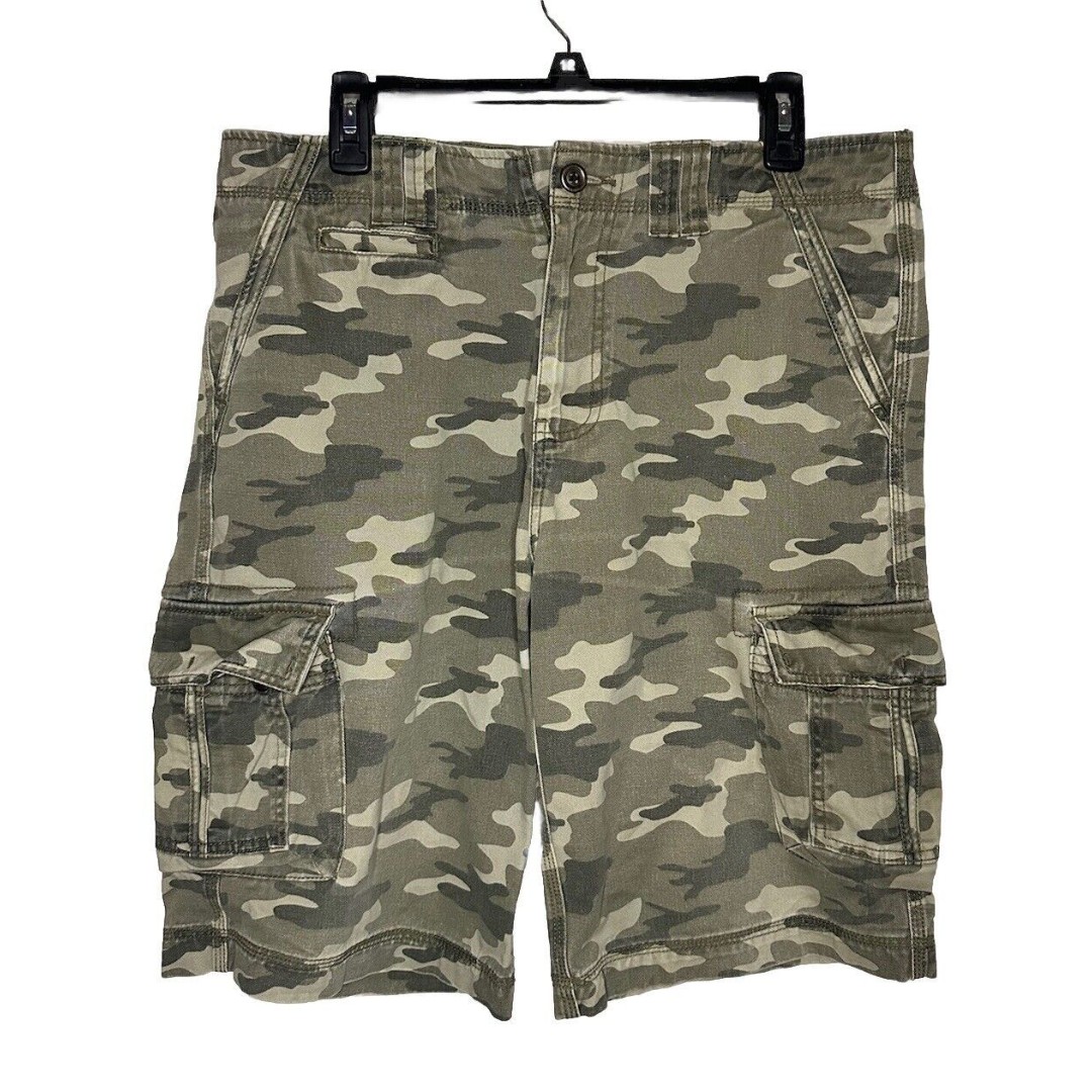 Vintage Guess Camo Cargo Shorts