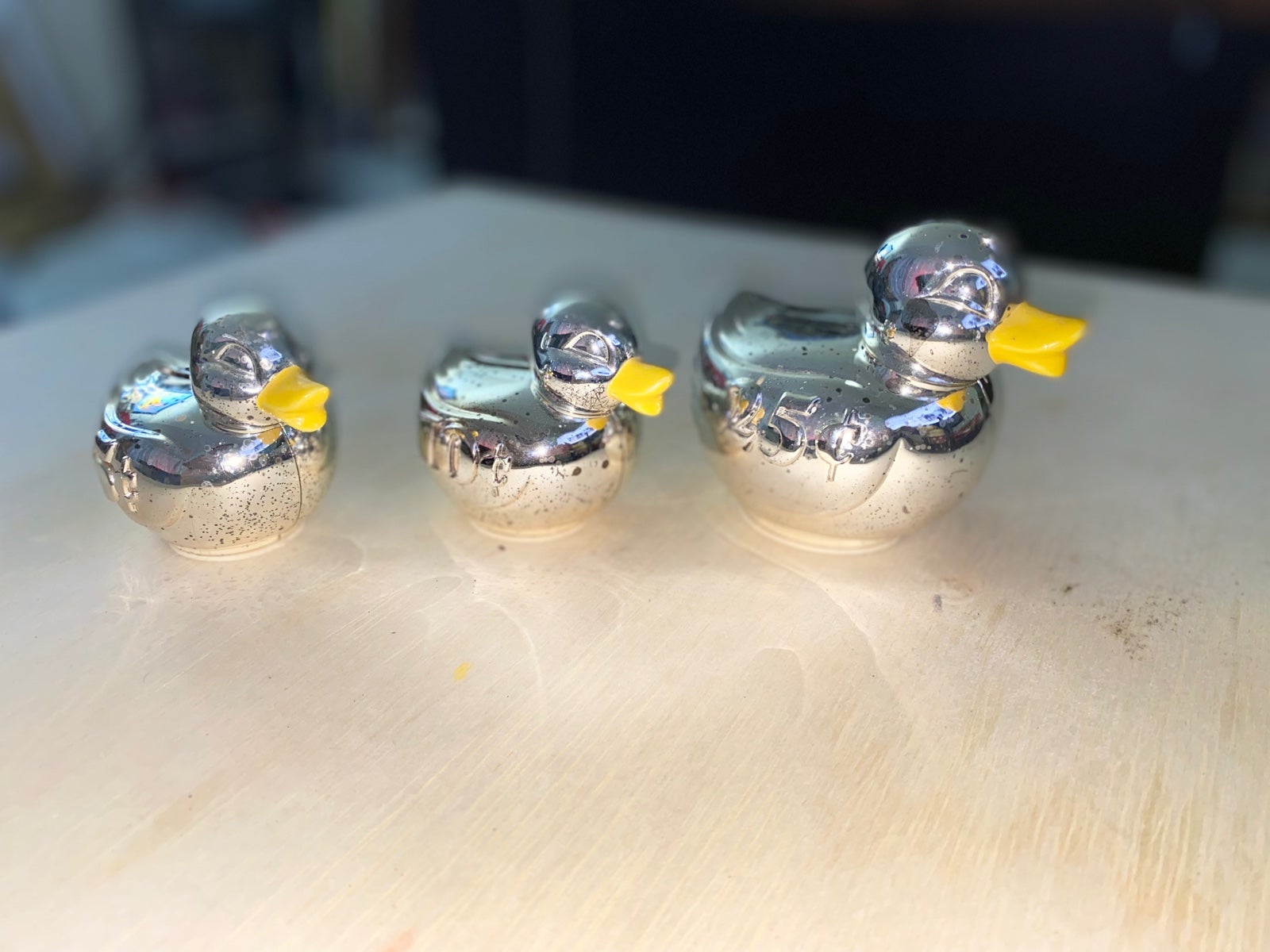 Sterling Silver Ducks Piggy Banks