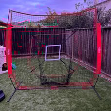 7x7' Portable Softball & Baseball Net Set for Hitting and Pitching