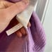 J.Crew Collared Polo Sweater in Supersoft Yarn Heather Heliotrope size medium