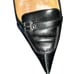 Authentic Hermes Black Pointed Toe Kitten Heel Pumps size 41