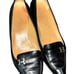 Authentic Hermes Black Pointed Toe Kitten Heel Pumps size 41