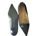 Authentic Hermes Black Pointed Toe Kitten Heel Pumps size 41