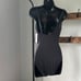 Michael Kors Signature Solid Logo Chain Scoop Neck One-Piece swimsuit in Black 6