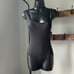 Michael Kors Signature Solid Logo Chain Scoop Neck One-Piece swimsuit in Black 6
