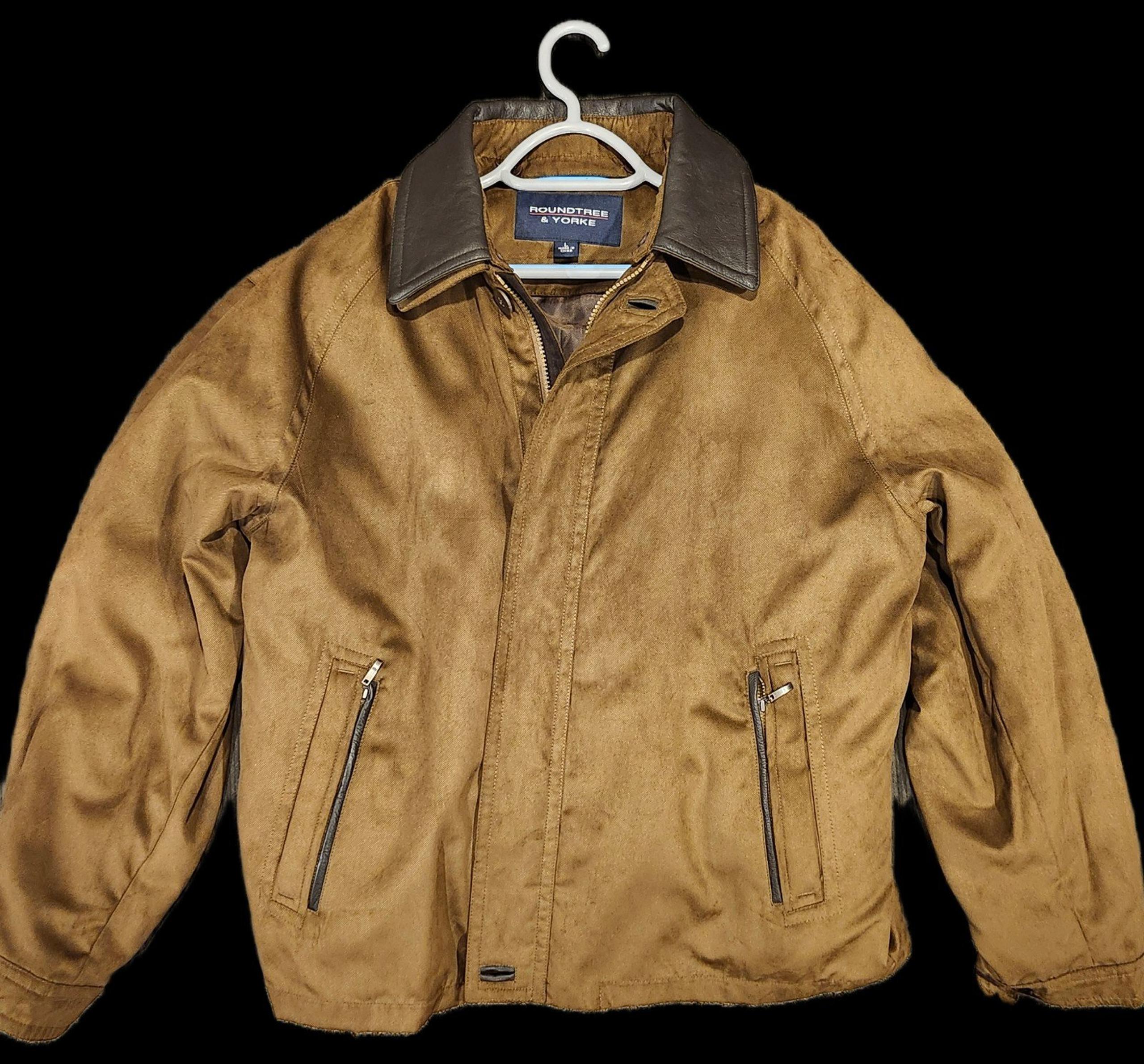 Roundtree and Yorke Cotton Bomber Jacket for Men|| Size Large