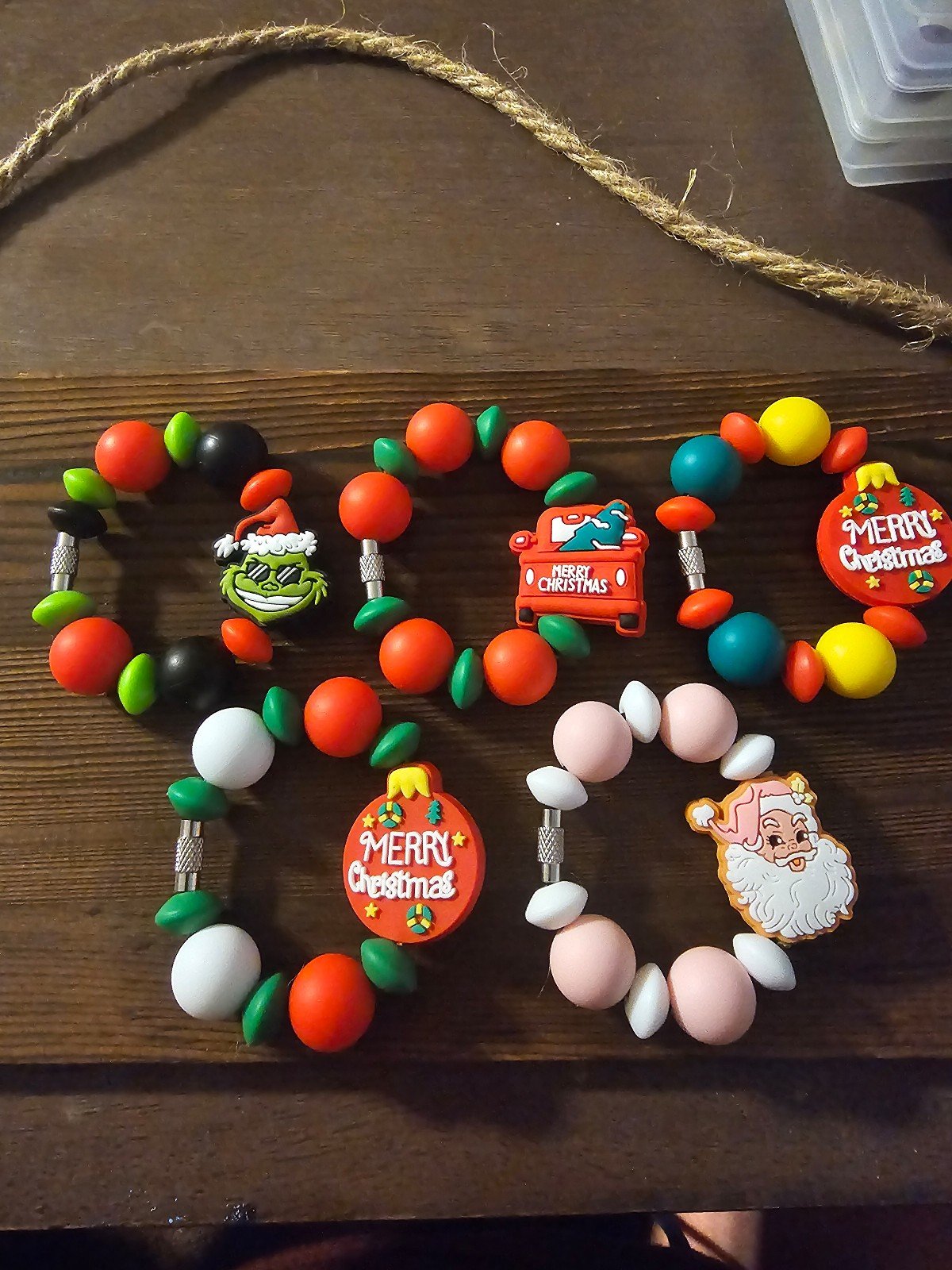 *holding* Christmas tumbler charms
