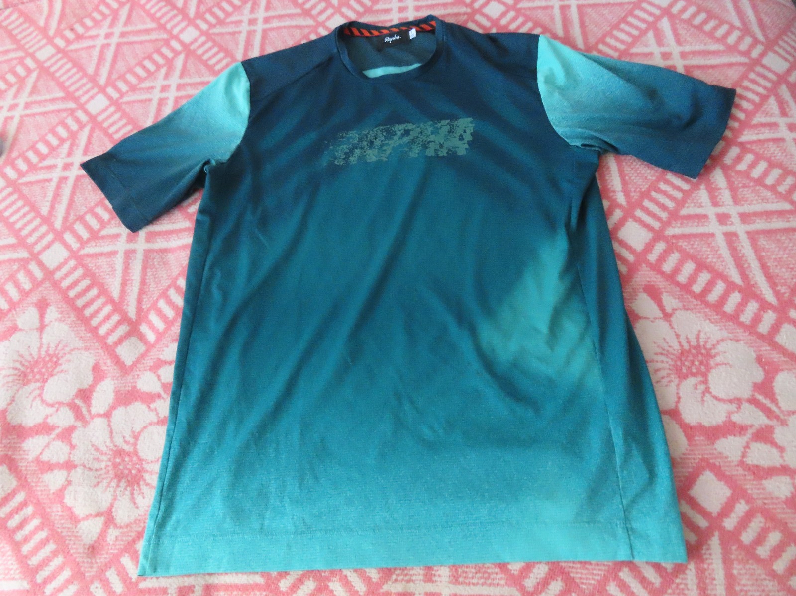 Rapha Mens Crit SS Technical T-Shirt Size S Green Short Sleeve