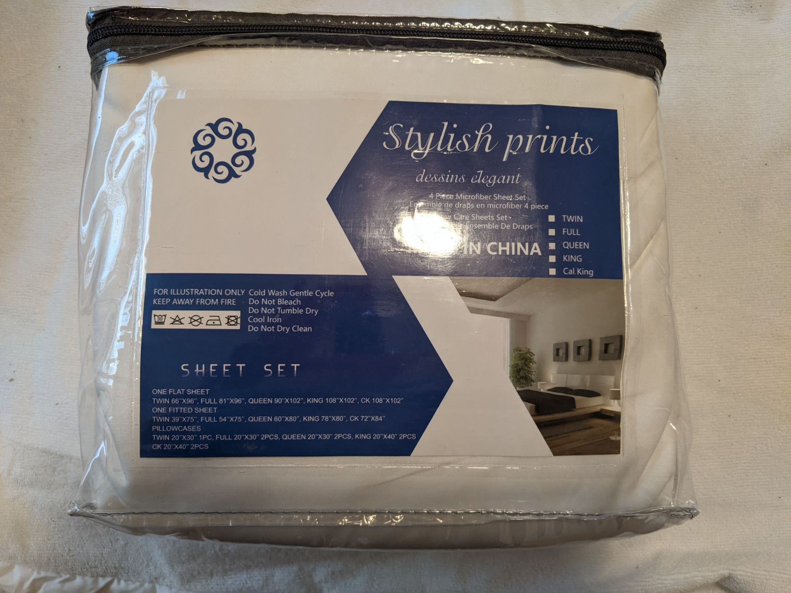 Brand New queen size microfiber sheet se