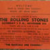 Rolling Stones Concert Handbill Card for New York November 1965 ORIGINAL