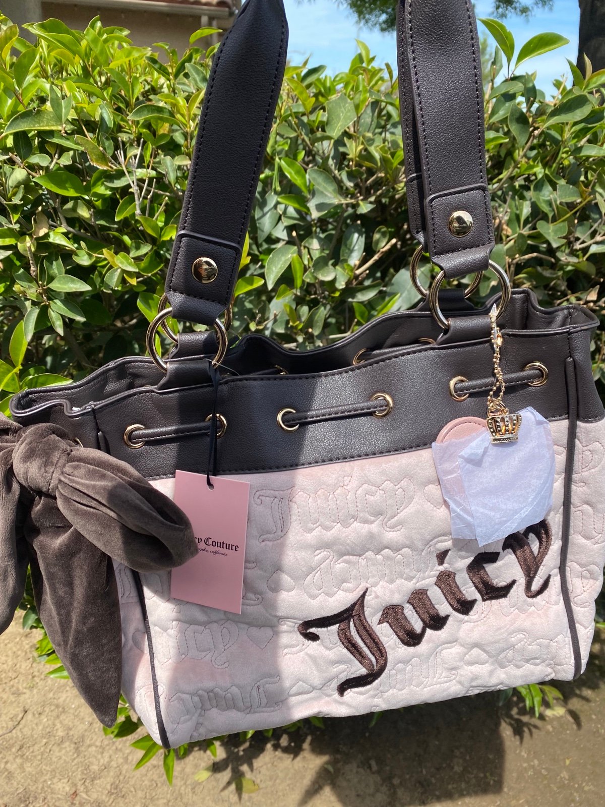 Juicy Couture Vintage dreams tote in dusty blush