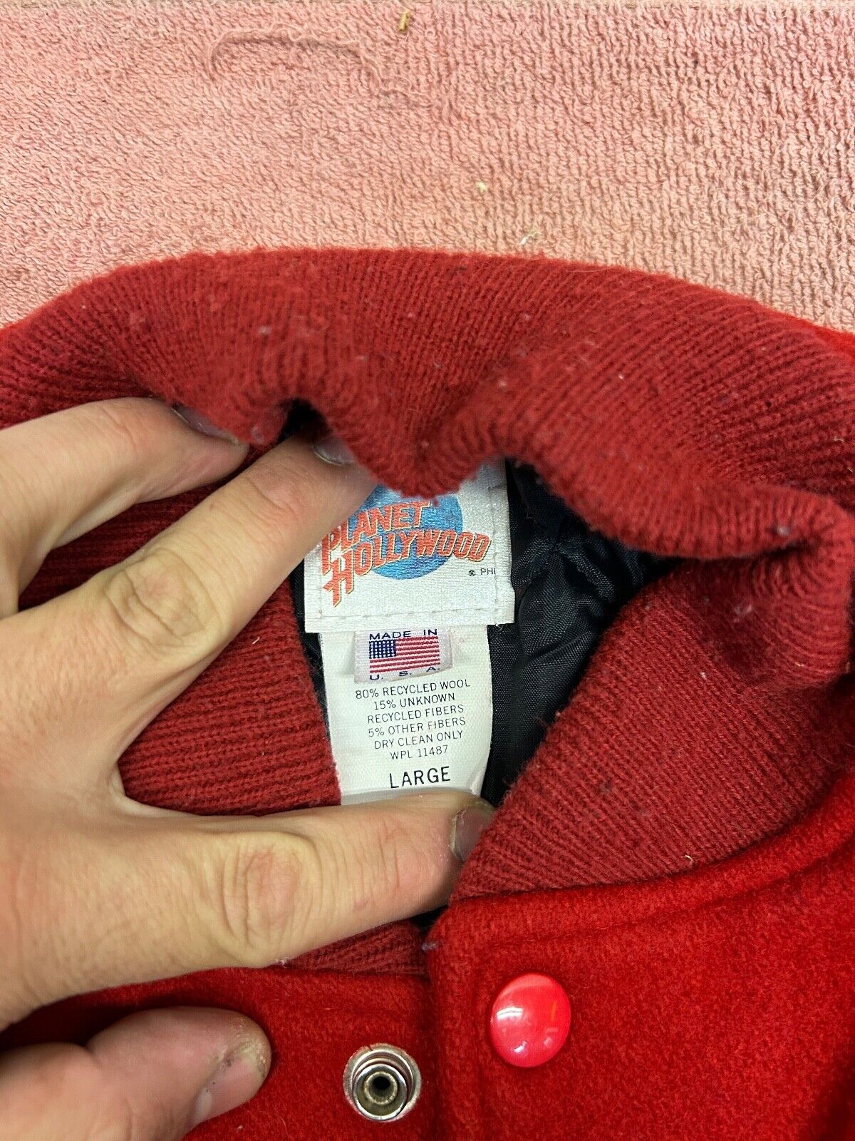 Planet Hollywood Youth Jacket Size L (80% wool)