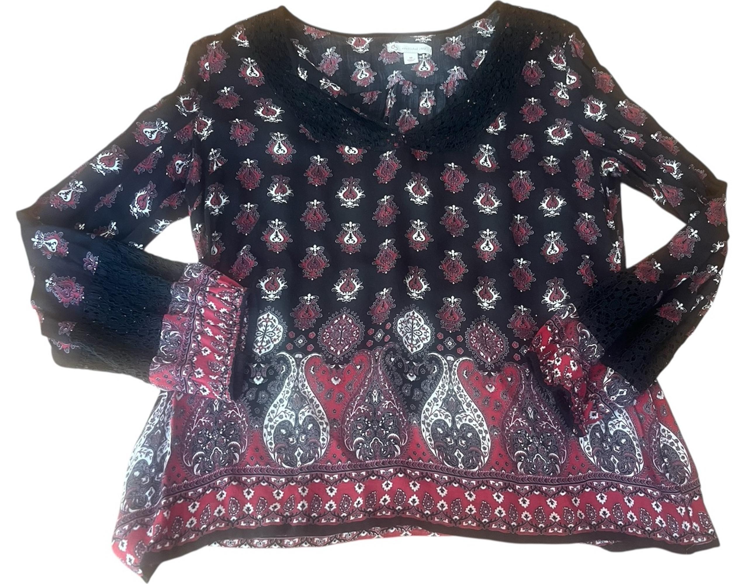 Dress barn medium long sleeve blouse.